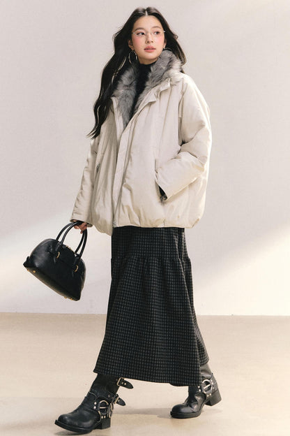 Furry Lined Cotton Jacket