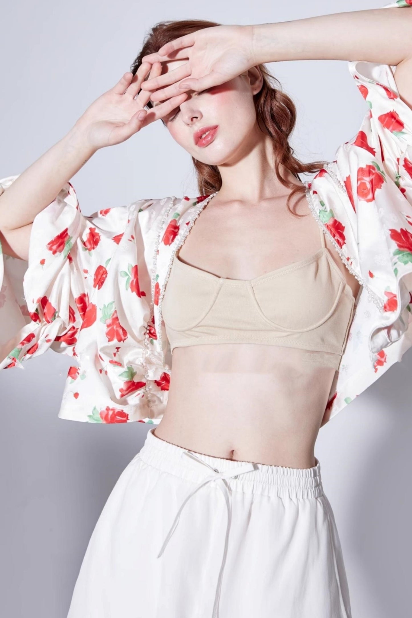 Deconstructed Rose Beaded Jacket