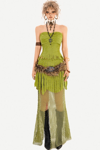 Plush Mesh Skirt Set-Up