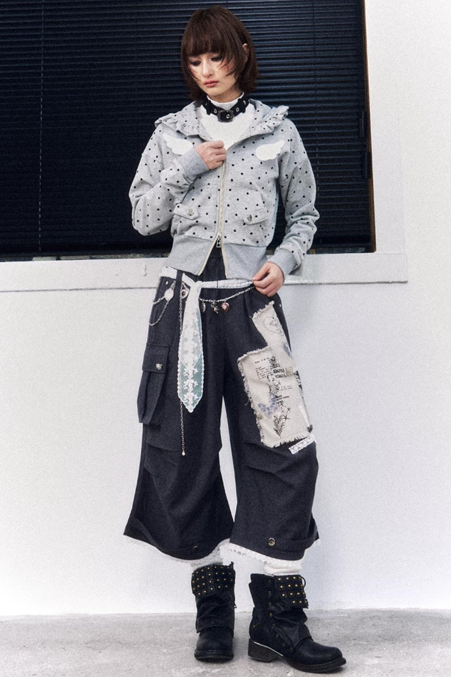 Vintage Lace Patchwork Pants