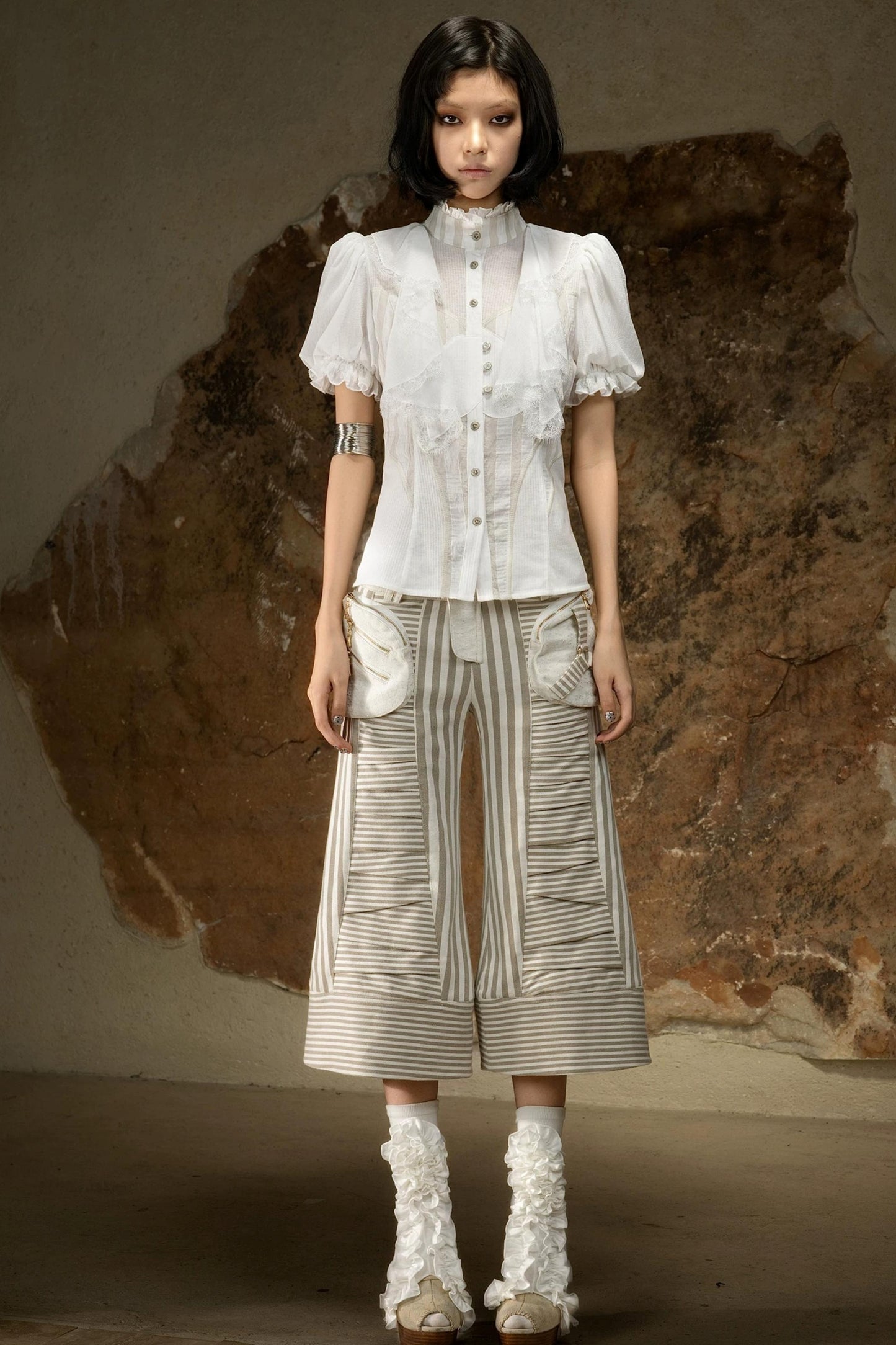 Retro Palace Puff Sleeve Blouse