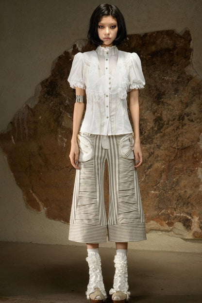 Retro Palace Puff Sleeve Blouse