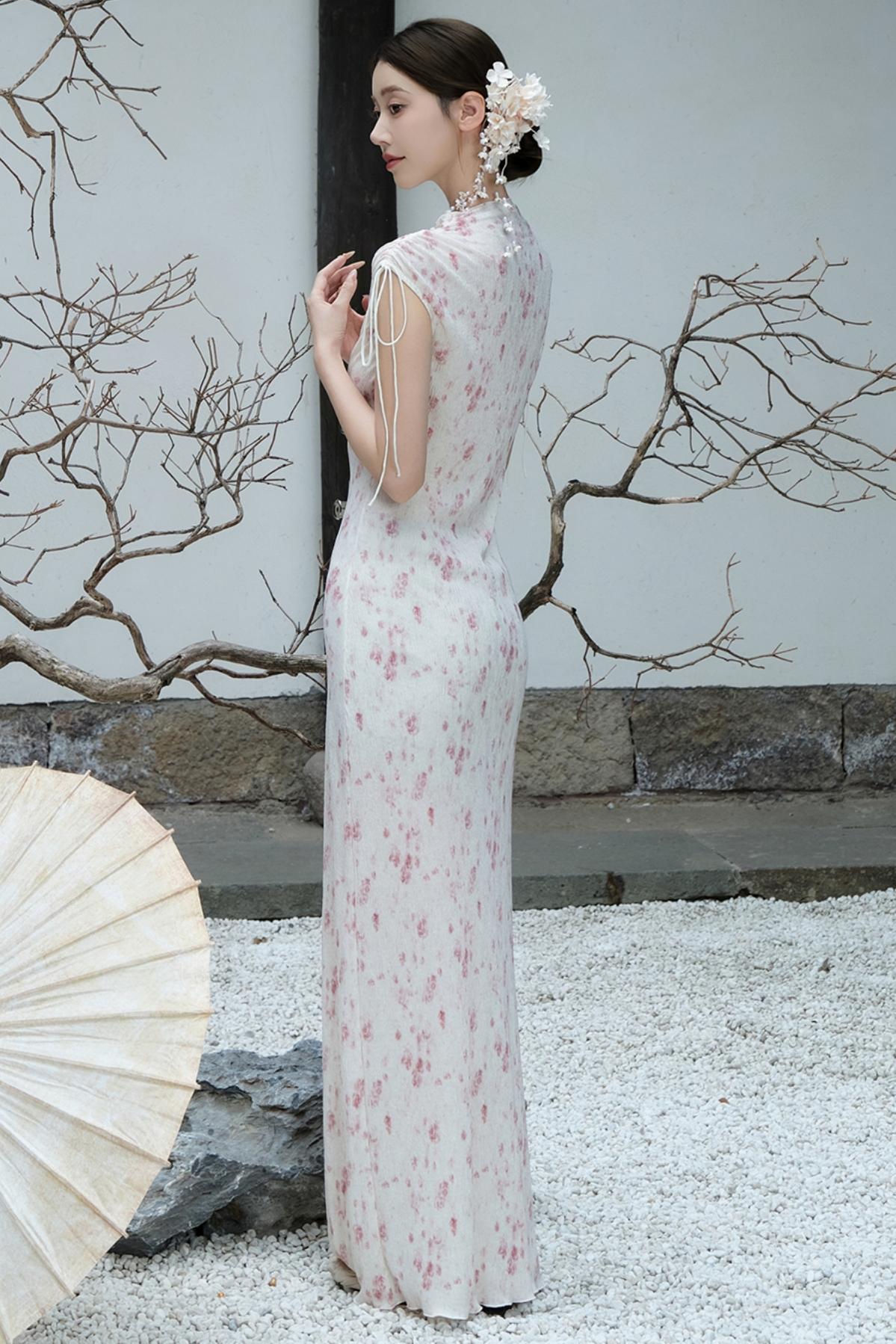 Vintage Plum Blossom Dress