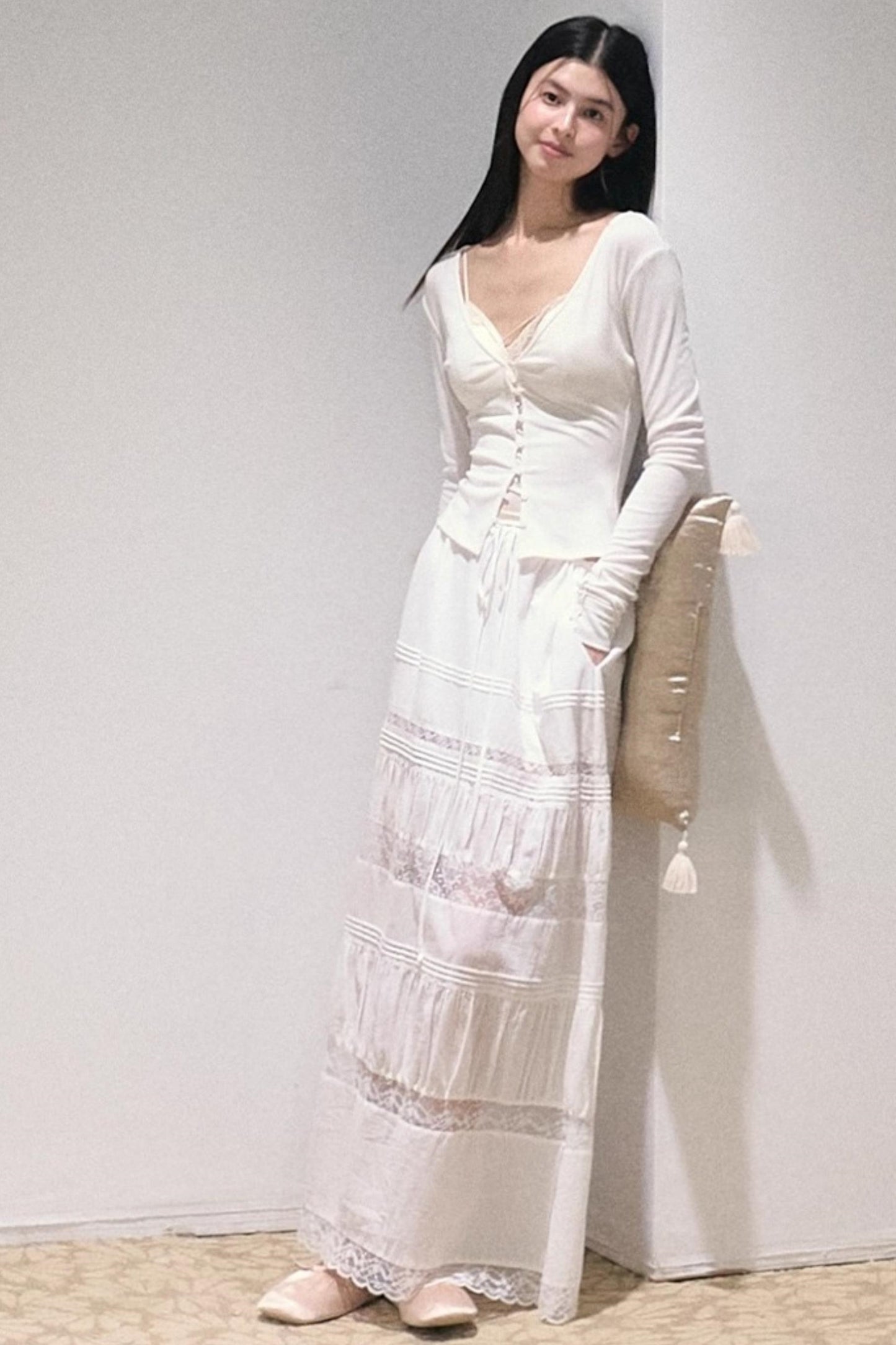 Bohemian Cotton Lace Skirt