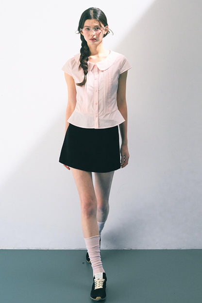 Pink Peter Pan Collar Shirt