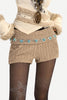 Khakifarbene Shorts