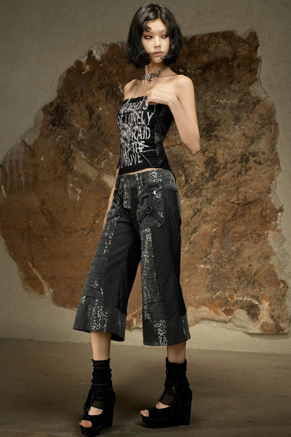 Punk Dark Flared Pants