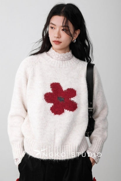 Ingko Cloud Floral Sweater