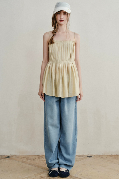 Romantic French Pleated Lace Dress