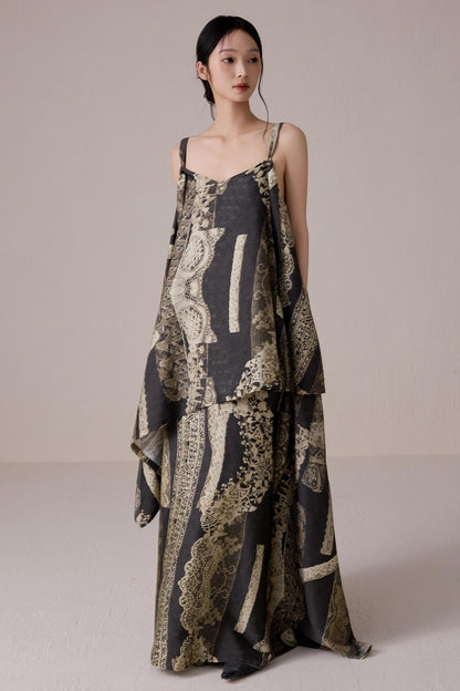 Bohemian Summer Halter Maxi Dress