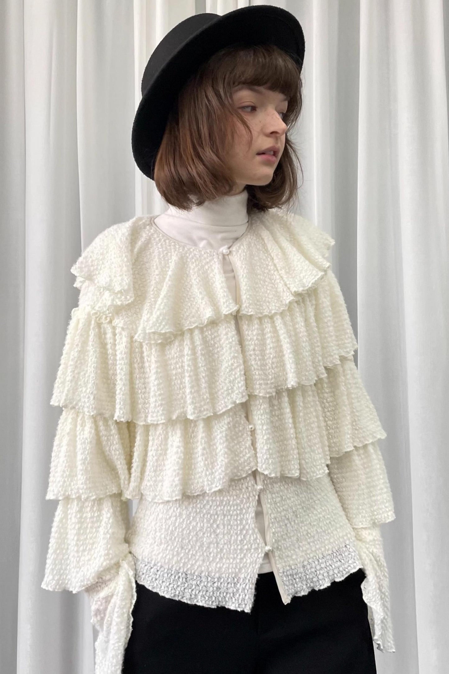 Autumn White Knit Cardigan