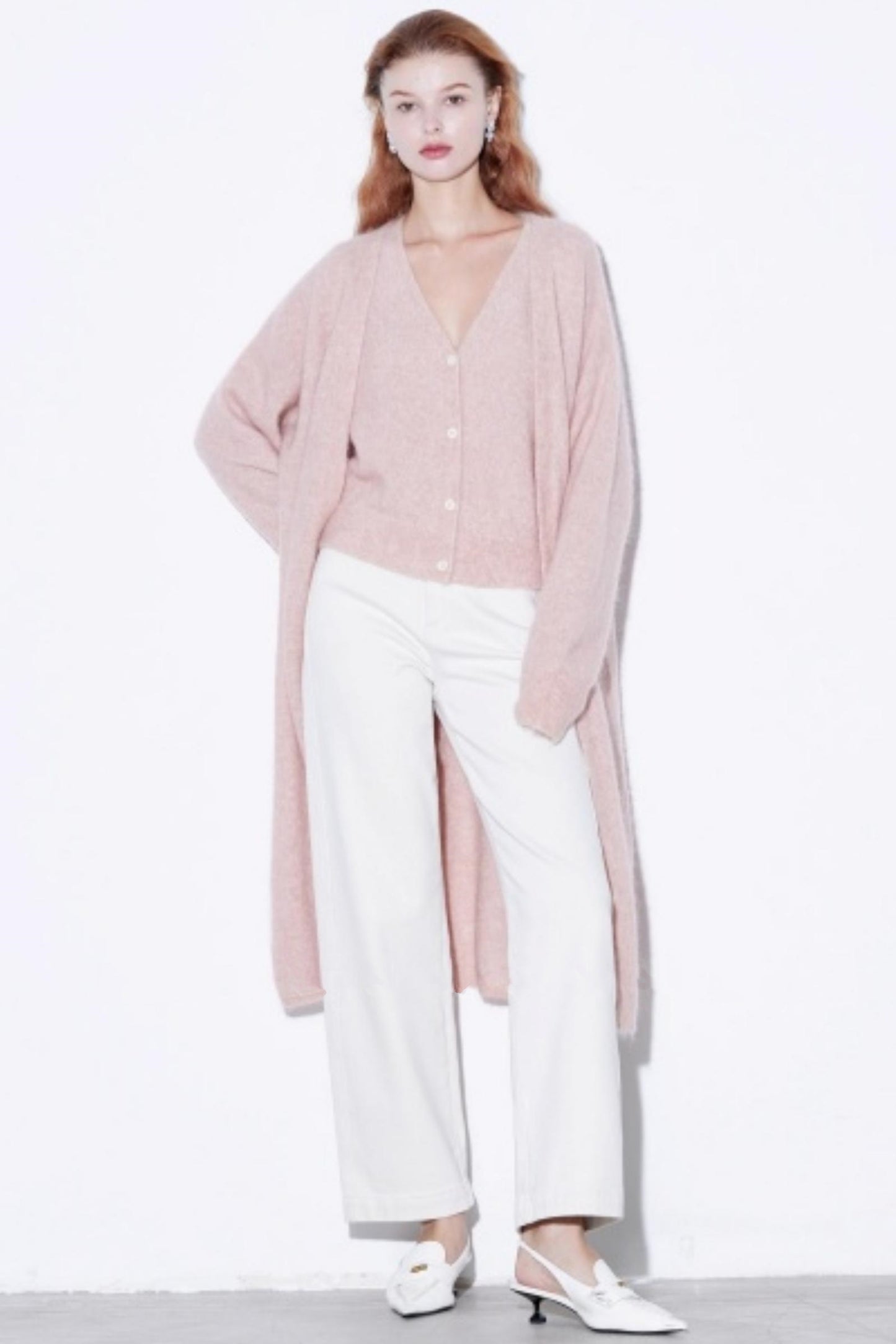 Mohair Sheep Wool Coat Vest Set-Up