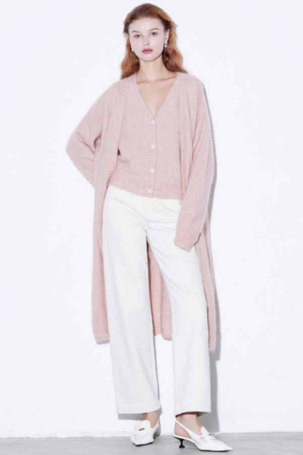 Mohair Sheep Wool Coat Vest Set-Up