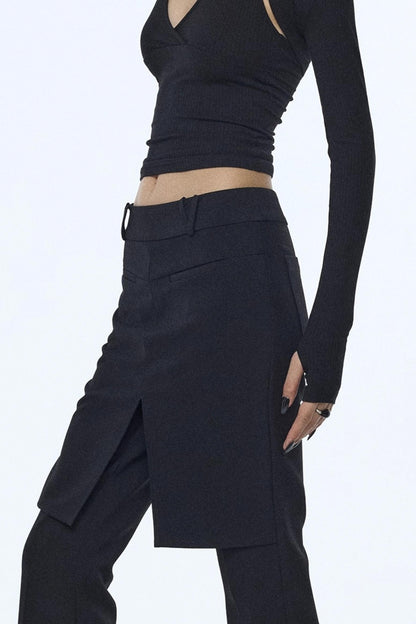 Winter Slim Black Trousers