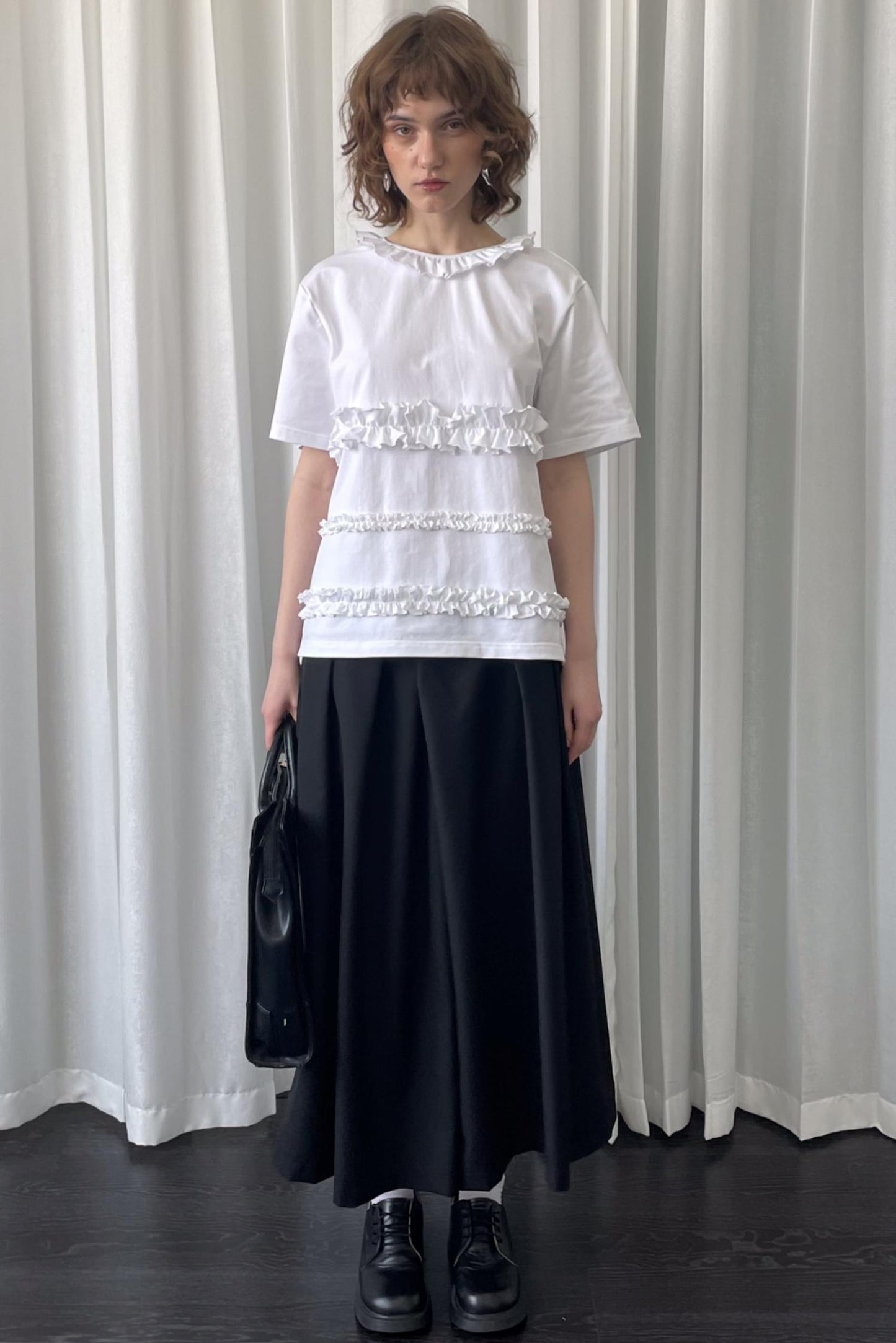 Whimsical White Drawstring Tee