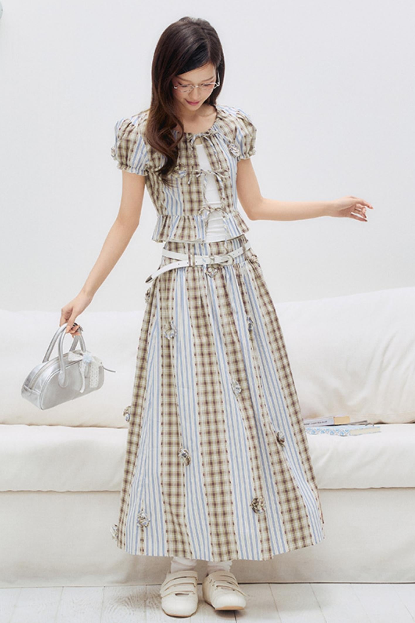 Floral Patchwork Bastier Skirt Set-Up