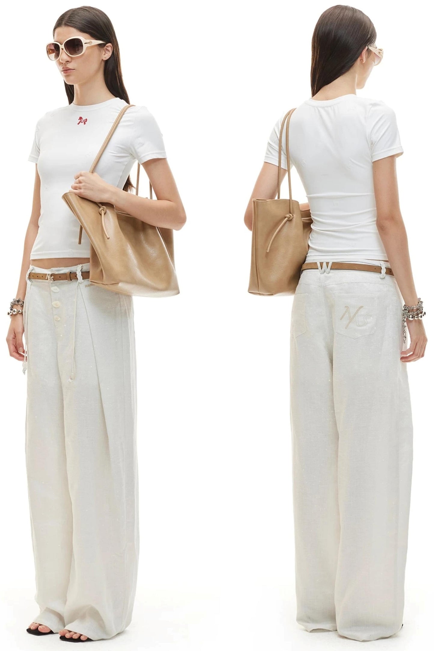 Tencel Linen Wide-Leg Pants