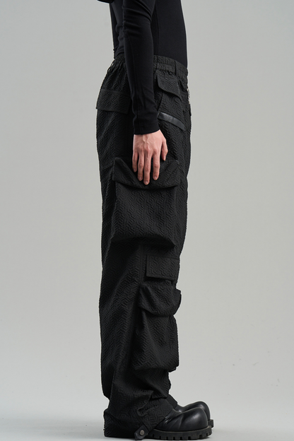 Textured Pocket Work Pants