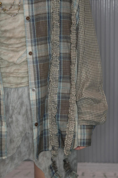 Retro Plaid Casual Loose Shirt