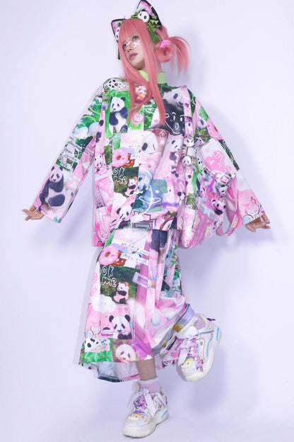 Panda Cartoon Long Skirt