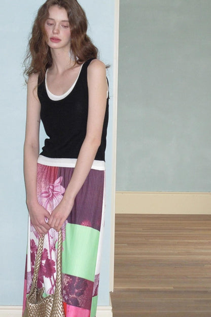 Neoclassical Vintage Knit Skirt