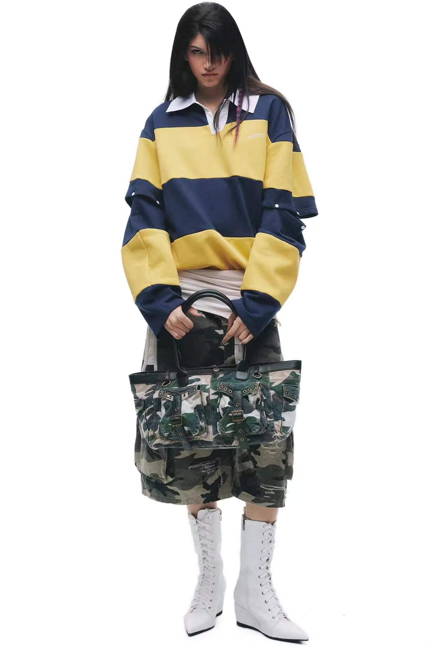 Punk Structured Oversized T-Shirt