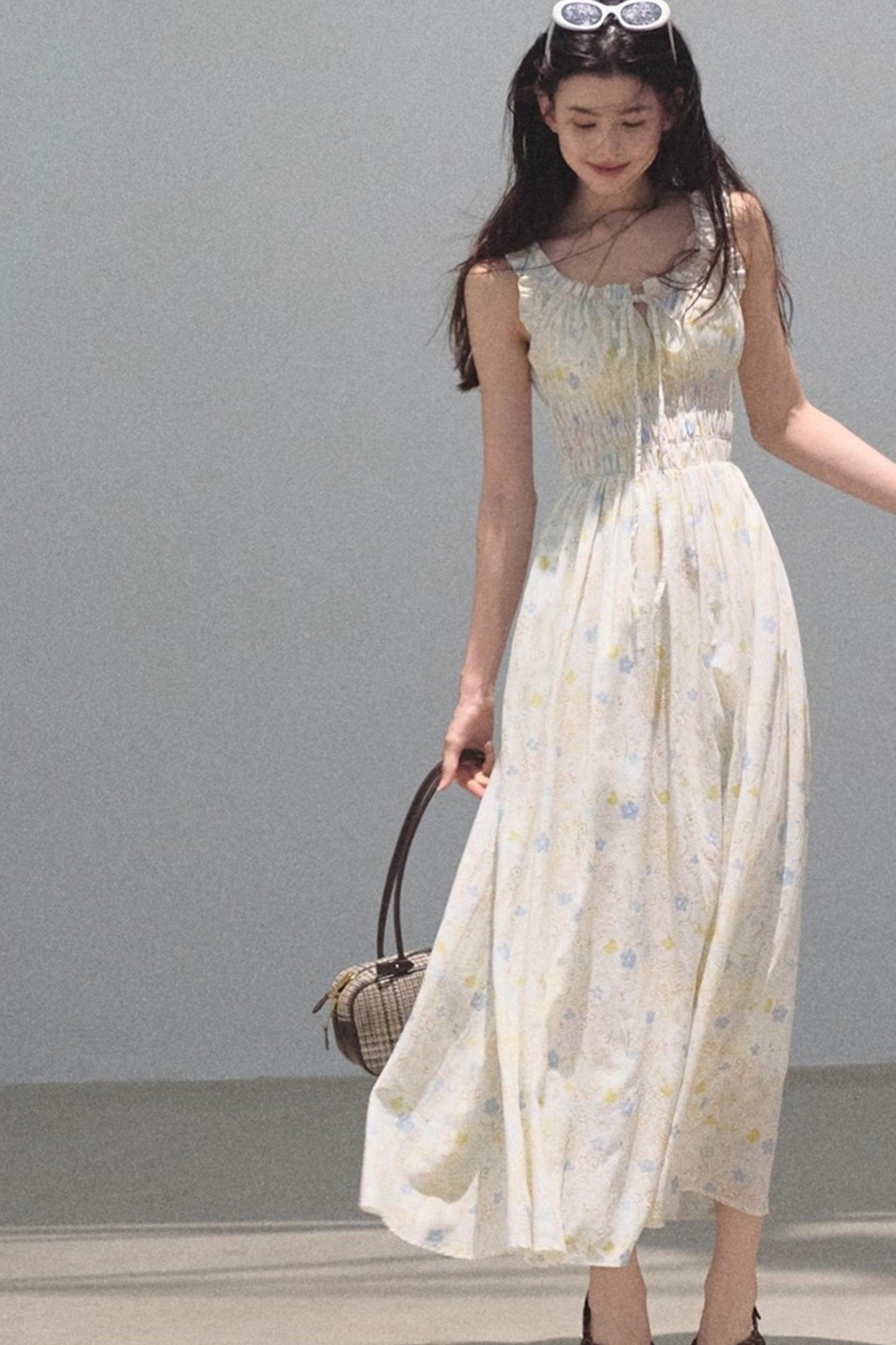 Bubbling Soda Sleeveless Slip Dress