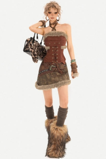 Lace-Up Off-Shoulder Top