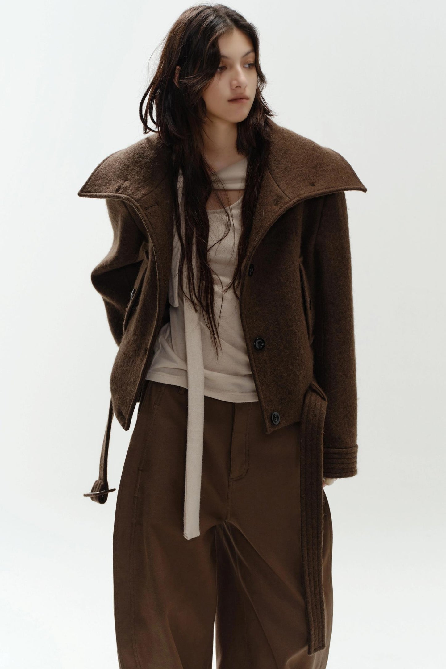 Retro Asymmetrical Knitted Top