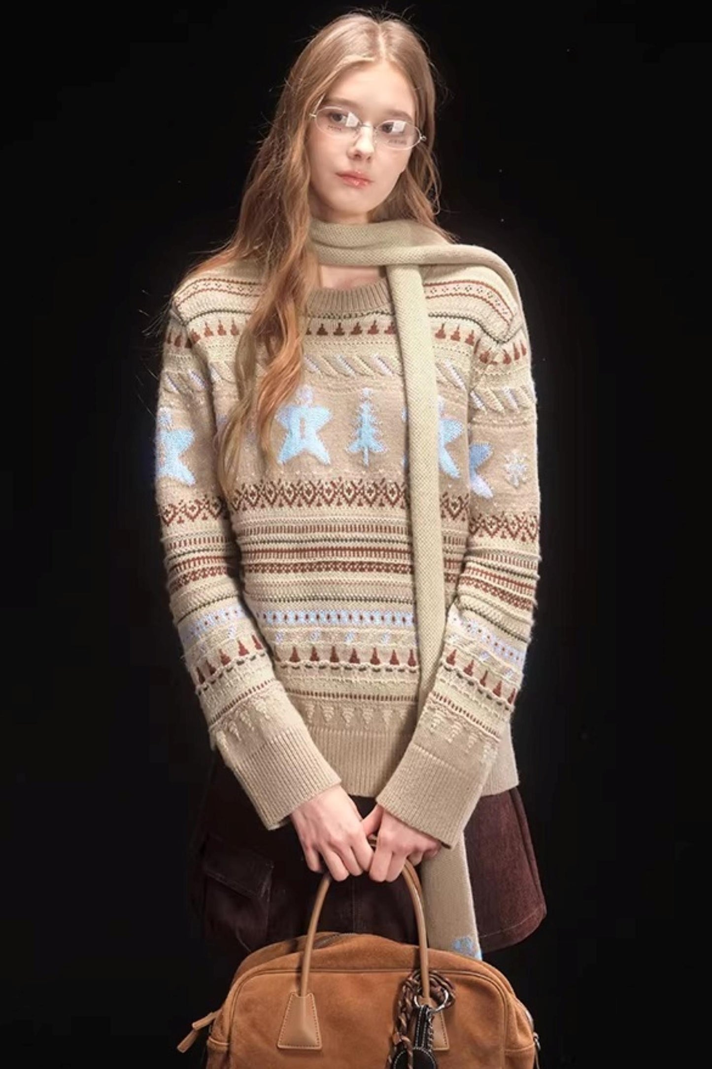 Gingerbread Fair Isle Sweater Set