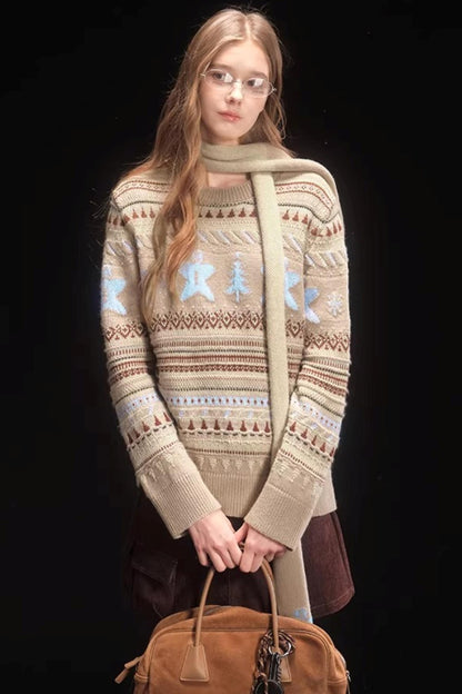Gingerbread Fair Isle Sweater Set