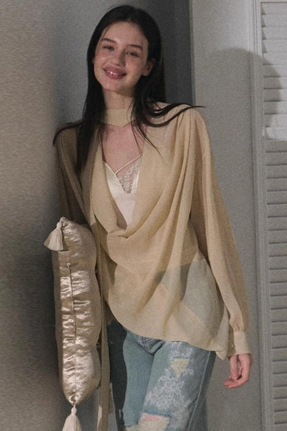 Twilight Chiffon Swing Top