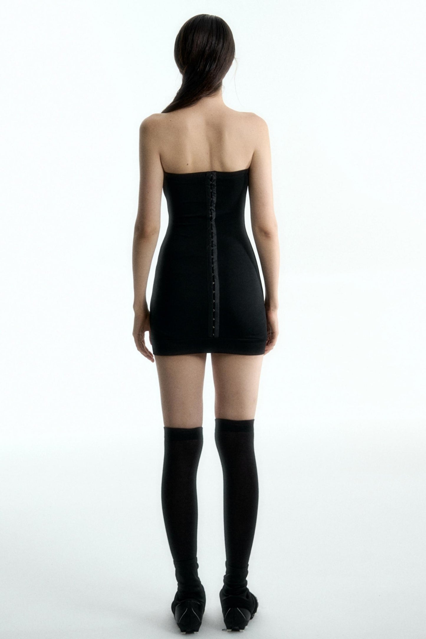 Black Slim Fit Sheath Dress