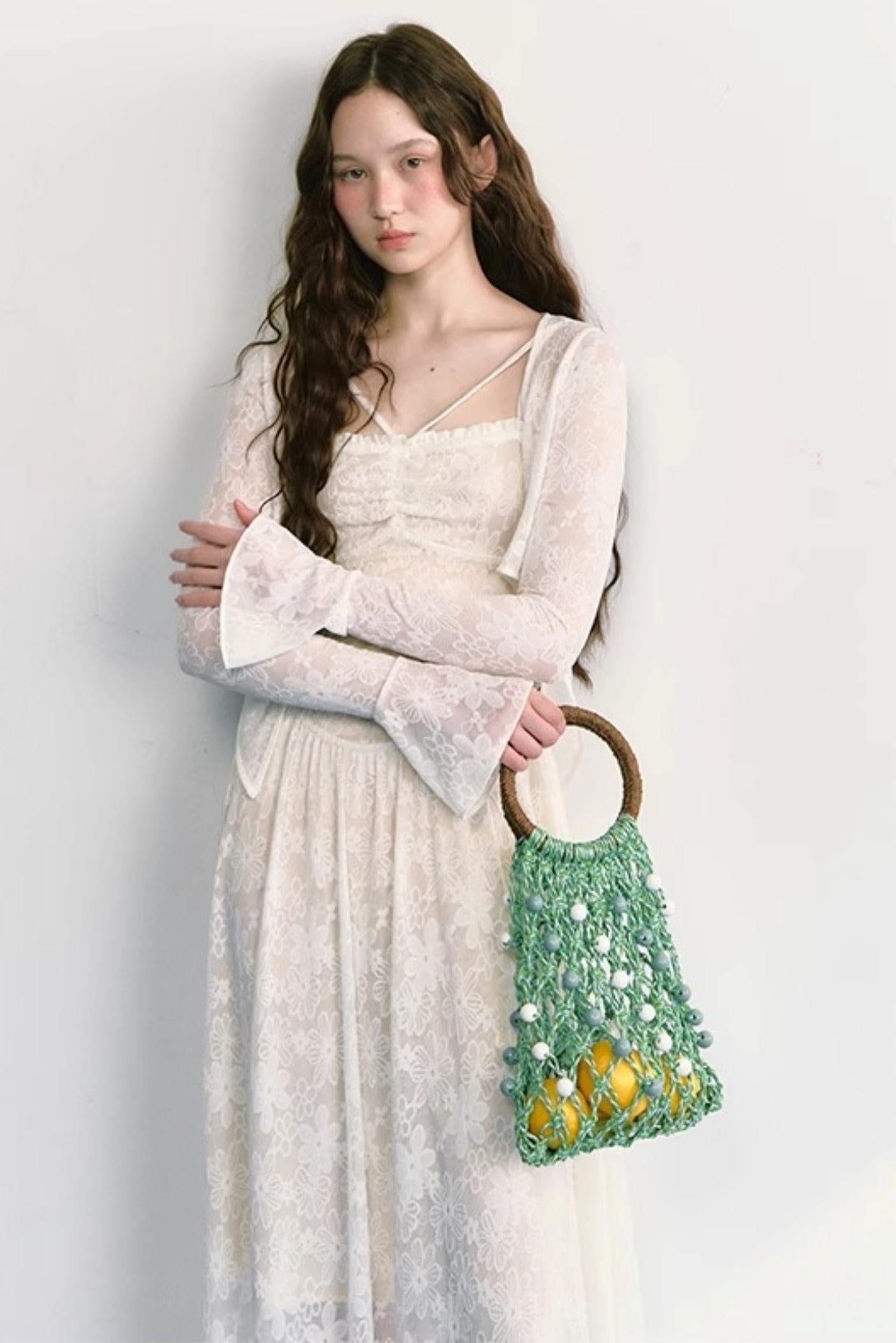 Lace Jacquard Dress Set-Up