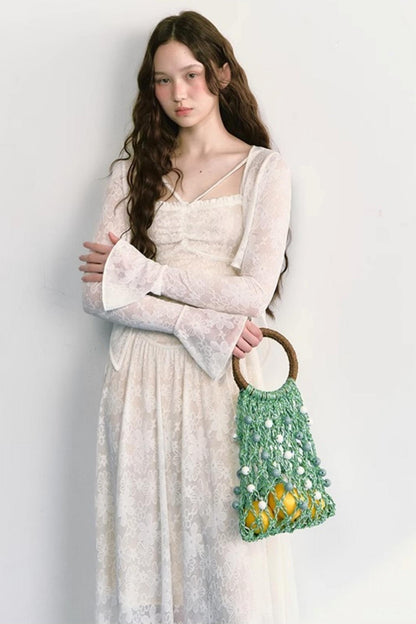 Lace Jacquard Dress Set-Up