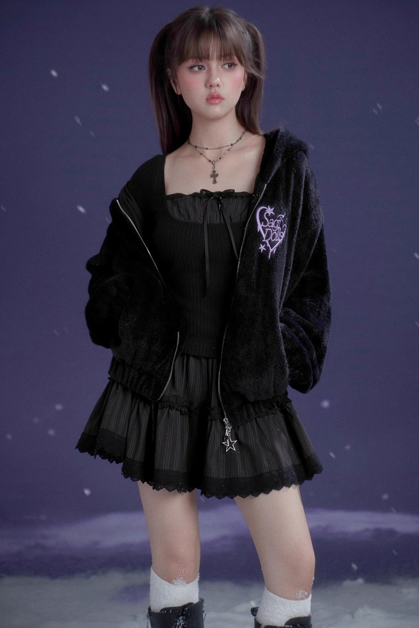 Midnight Waltz Waist-Cinching Dress