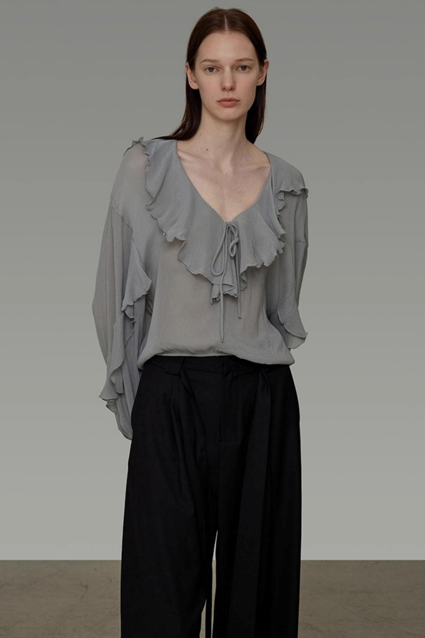 Autumn Ruffled Slimming Top