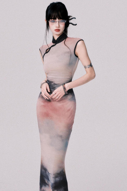 Sunset Cheongsam Dress