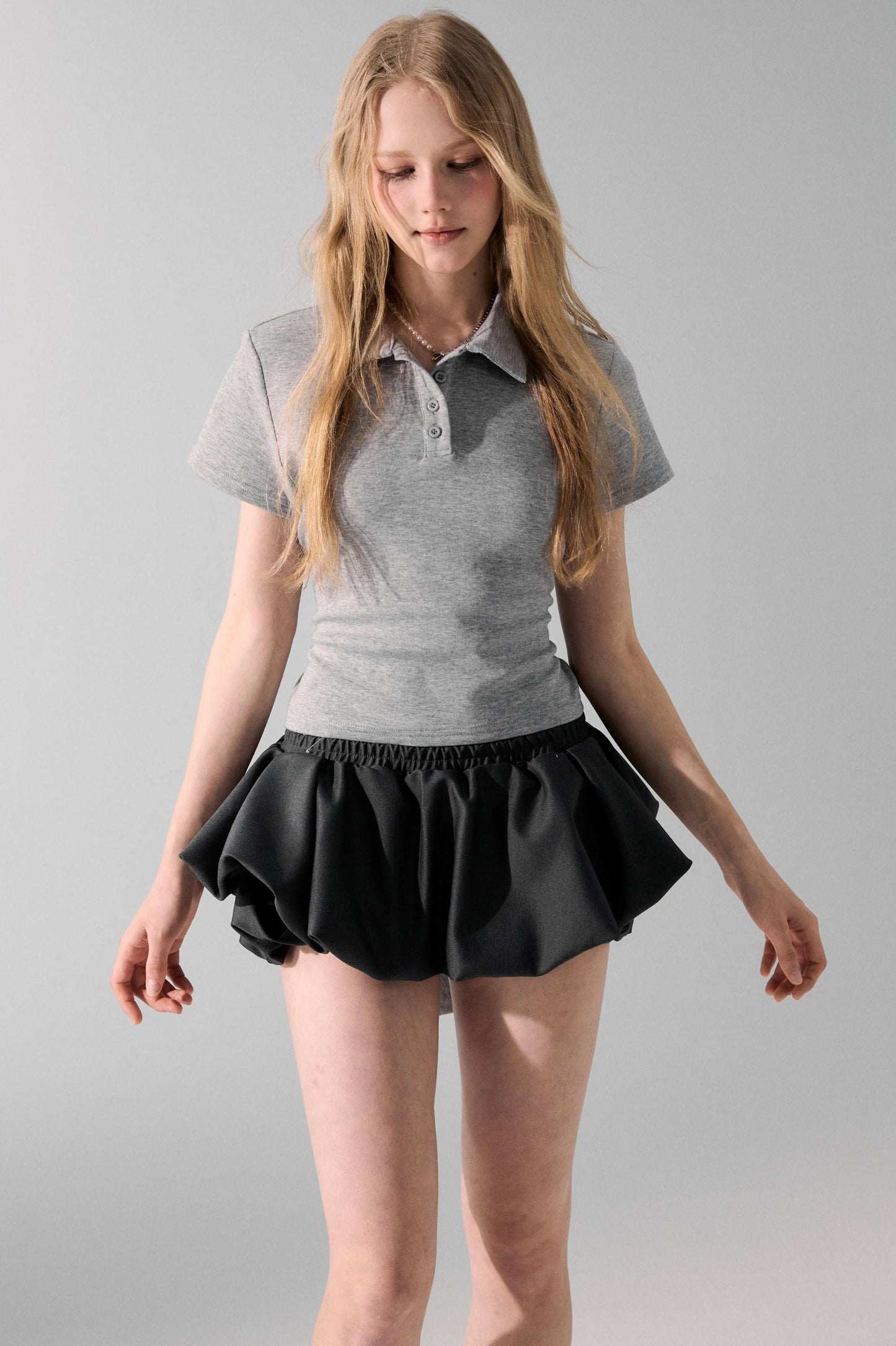 Gray Bow Tie T-Shirt