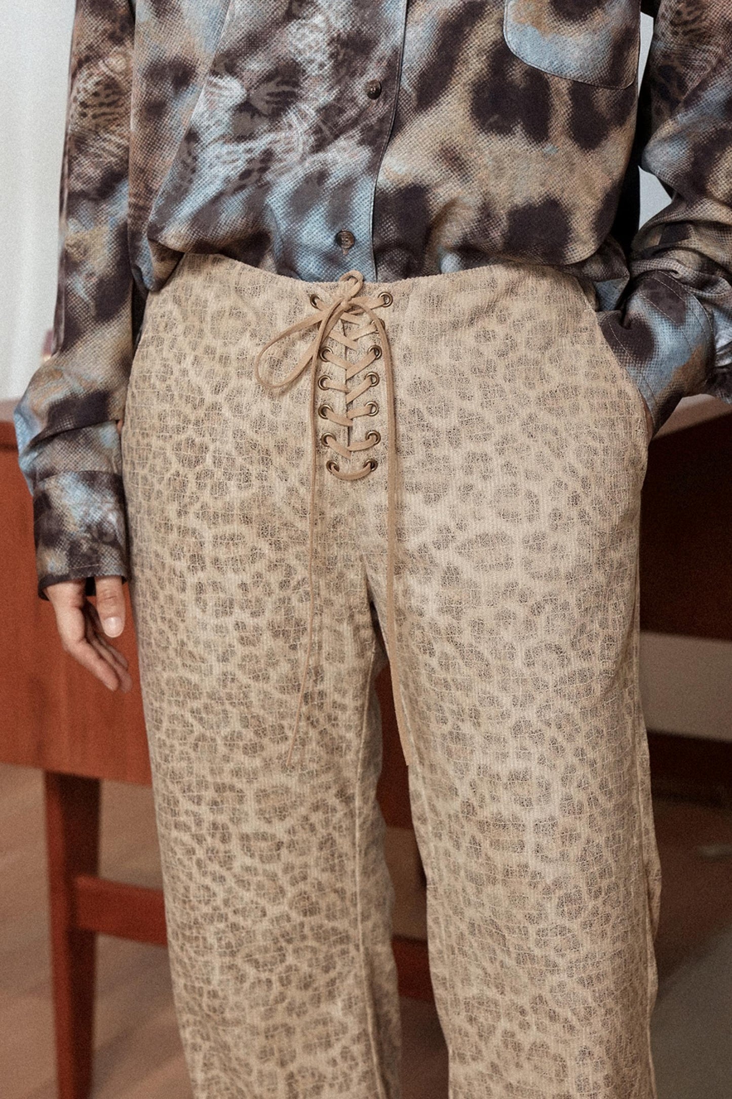 Gentle Corduroy Flared Pants