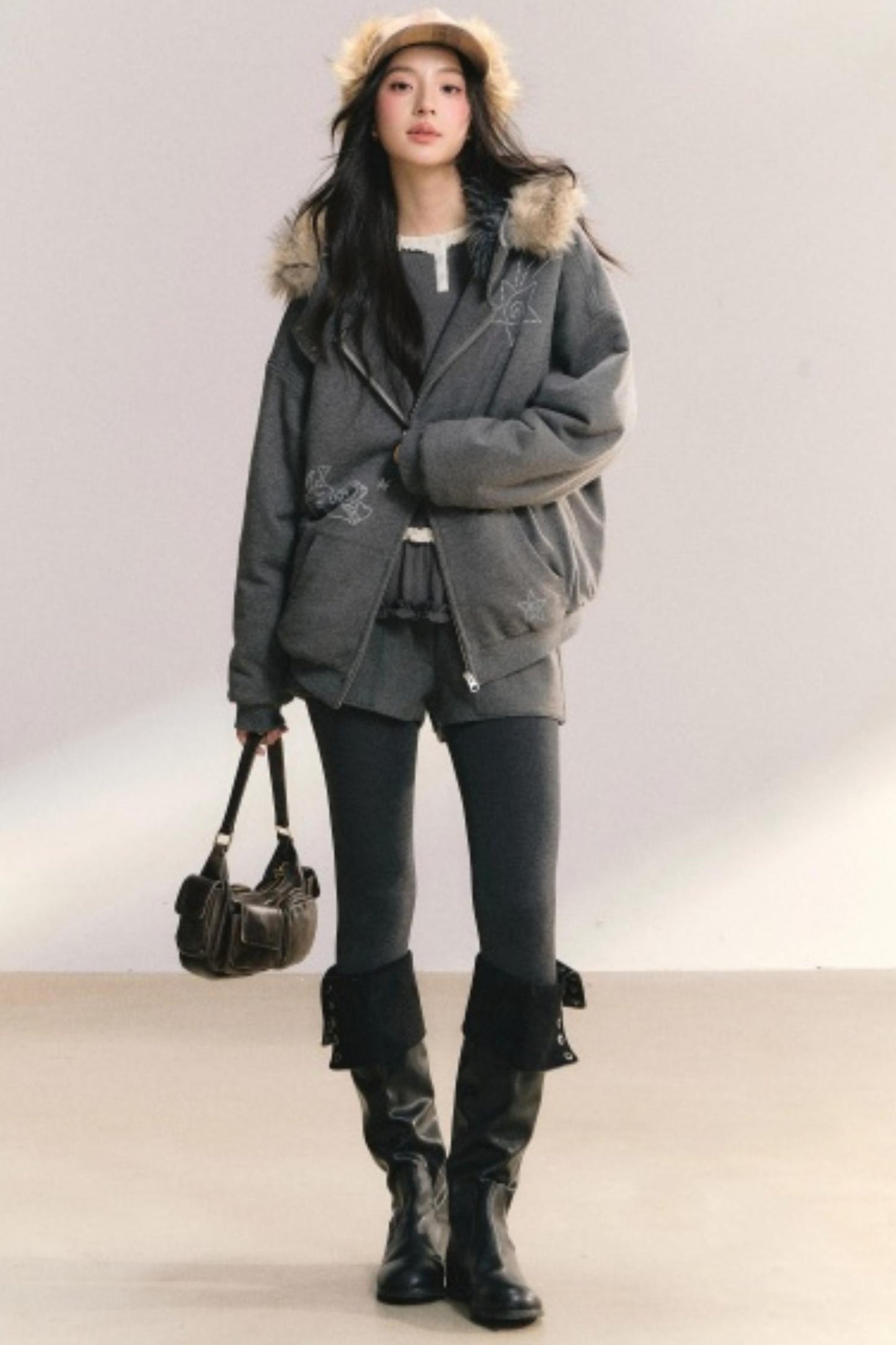 Glowing Sparkle Hooded Jacket