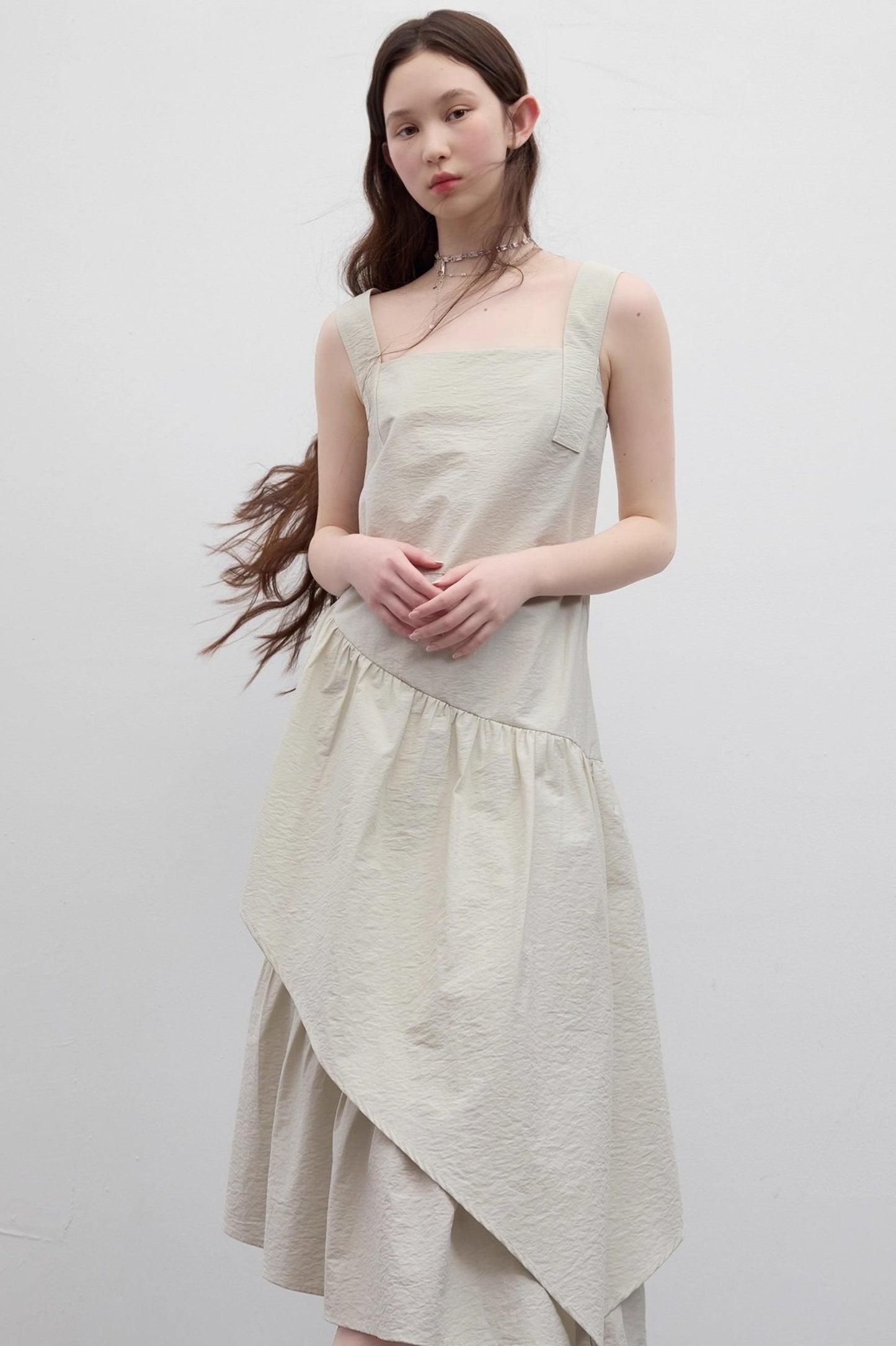 Green Layered Romantic Dress