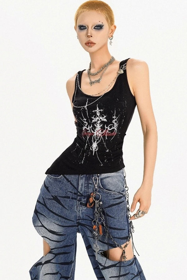 Summer Punk Style Vest