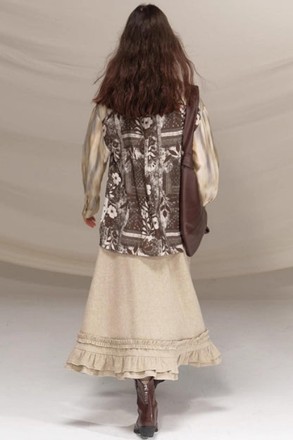 Fireplace Whispers Artistic Loose Shirt