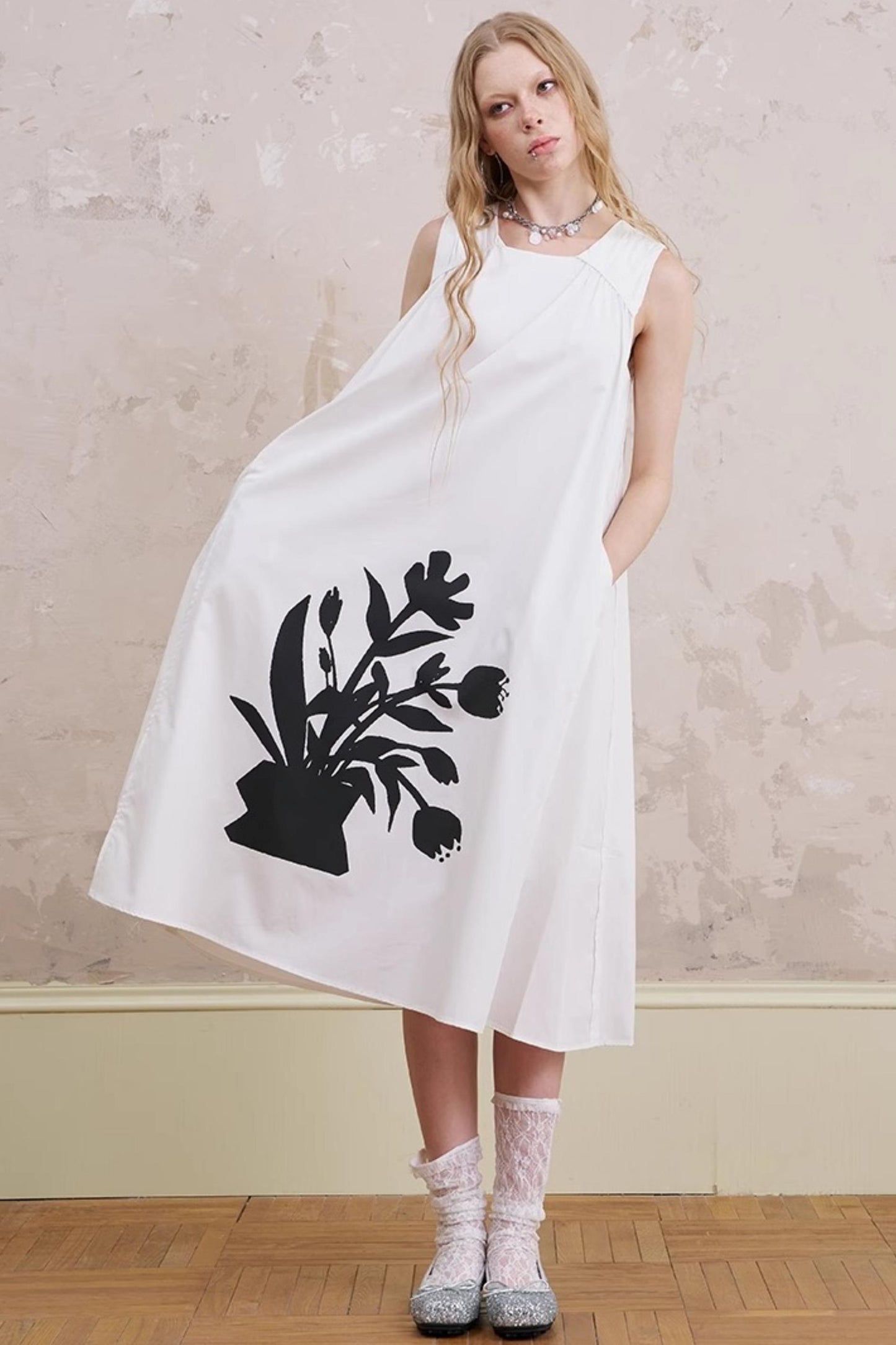 Floral Sleeveless Summer Dress