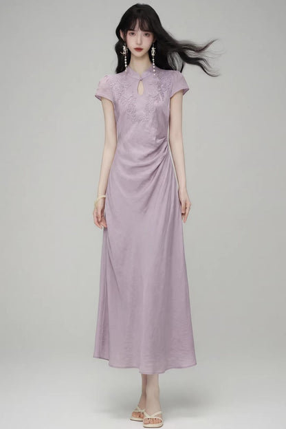 Purple Smoke Graceful Dress
