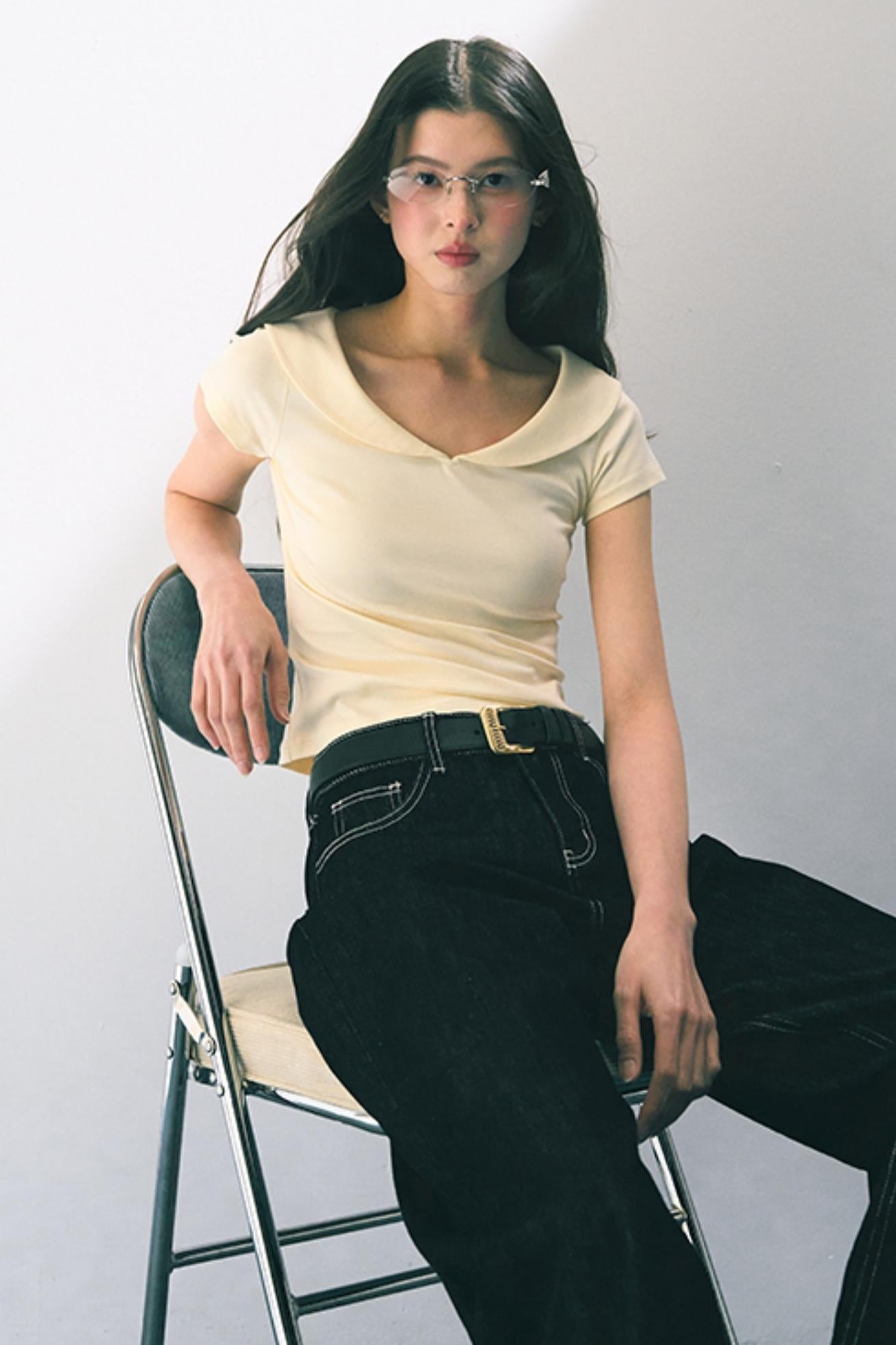 Minimalist Knit Slim Fit Top