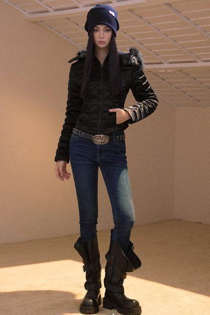 Winter Fur Collar Down Jacket