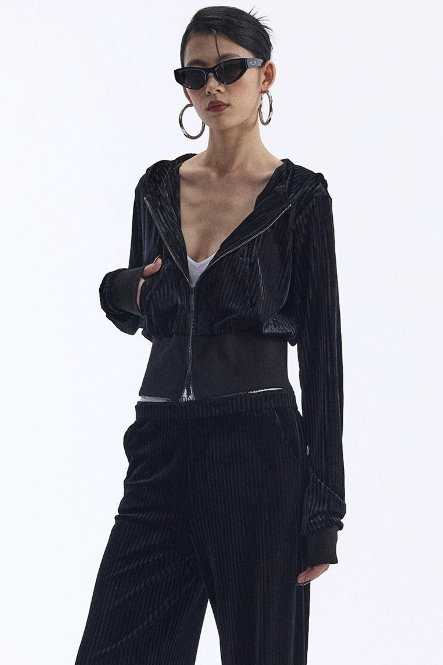 Winter Velour Hooded Top Set-Up