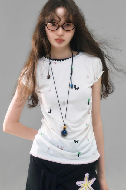 Wilderness Rabbit Crew Neck Top Set-Up